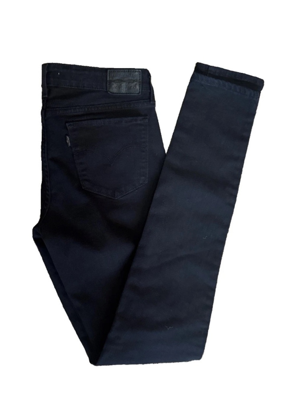 Levi's Women's 711 Skinny Fit Jeans Black Denim Size 29